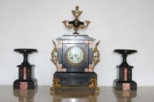 Great Antique Clock with Candles