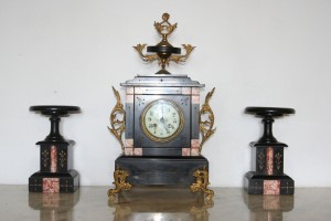 French Clock with Candelabras