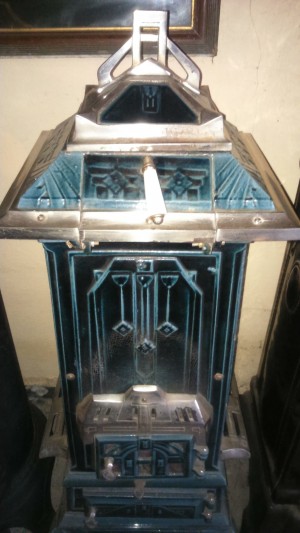 Blue old stove