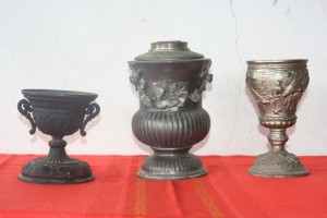 Old gas lamp bases set