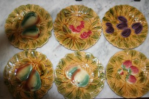 8 Unique Dishes set with fruits