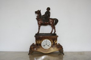 Antiques France Clock with sculpture